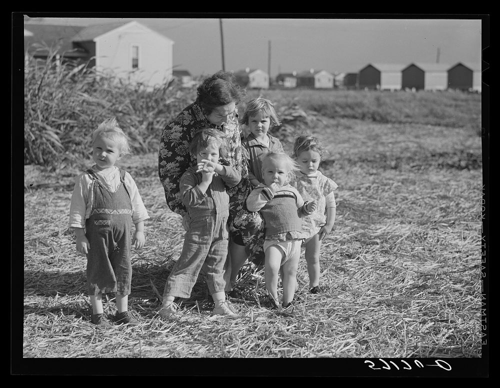 Agricultural day laborer's family. Osceola Free Photo rawpixel