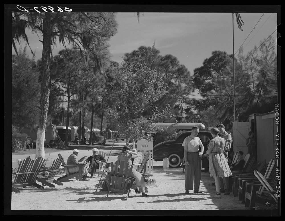 Sarasota trailer park. Sarasota, Florida. Sourced from the Library of Congress.