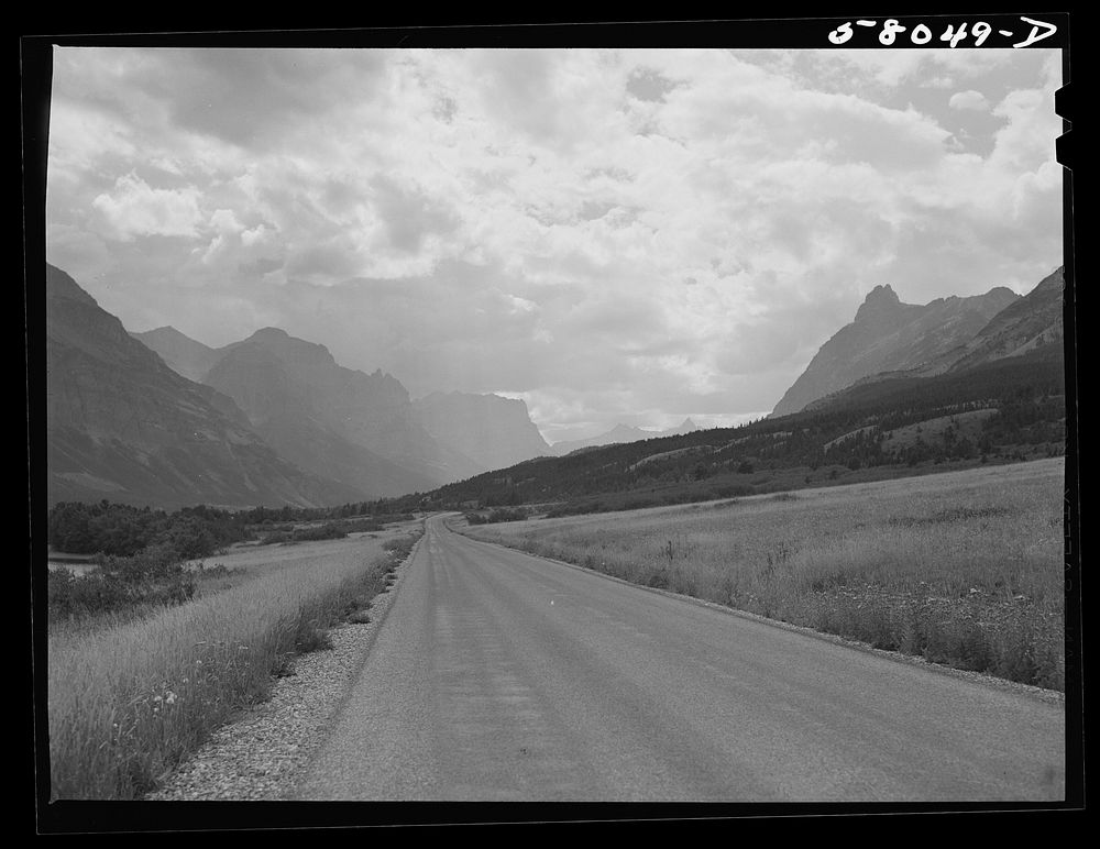 [Untitled photo, possibly related to: Going-to-the-Sun highway. Glacier National Park, Montana]. Sourced from the Library of…