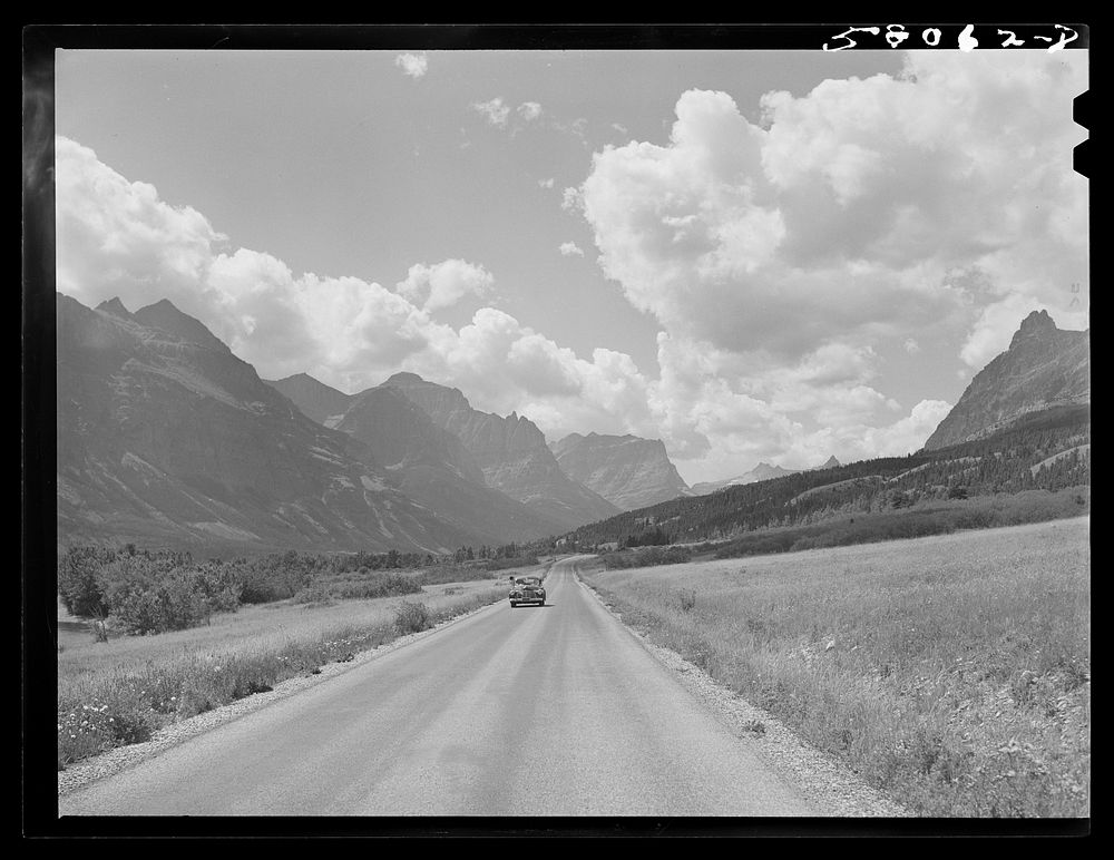 Going-to-the-Sun highway. Glacier National Park, Montana. Sourced from the Library of Congress.