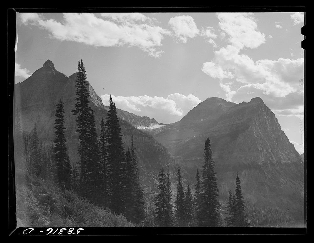 Glacier National Park, Montana. Sourced from the Library of Congress.