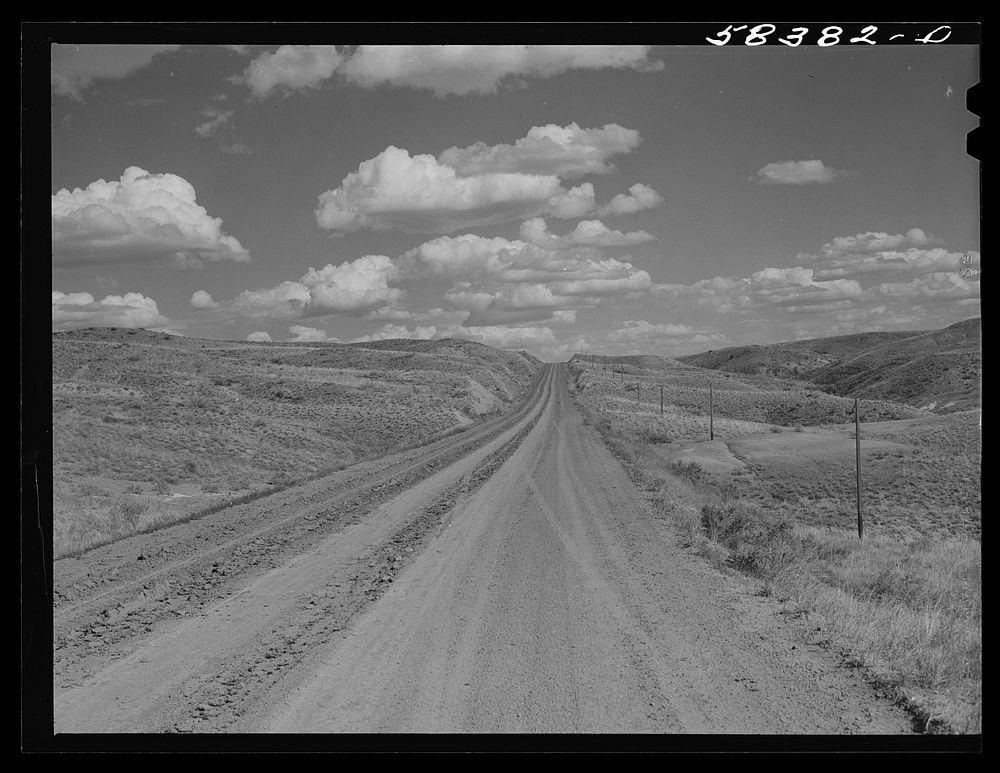 Indian reservation land near Crow Agency, Montana. Sourced from the Library of Congress.