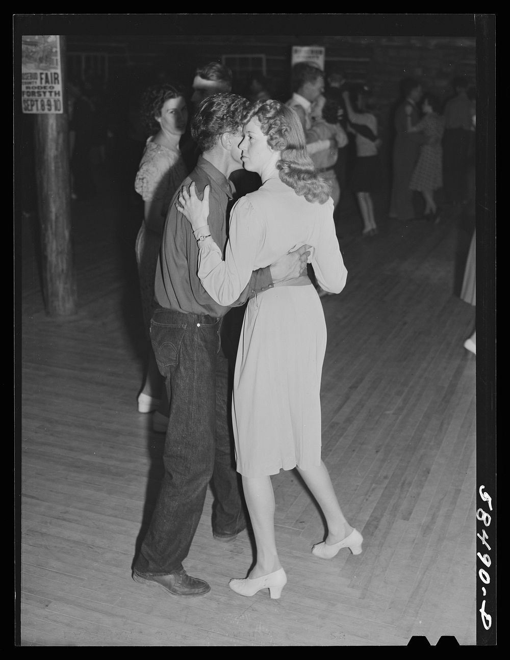 Dancing on Saturday night in Birney, Montana. Sourced from the Library of Congress.