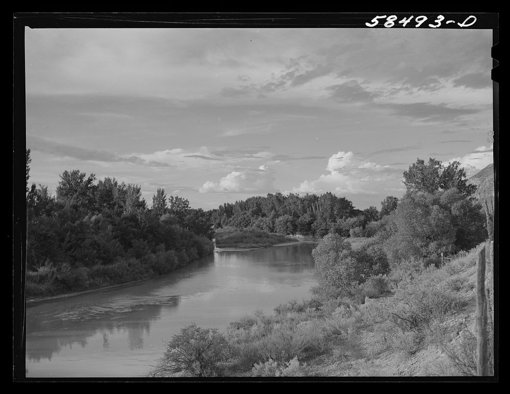 Tongue River, Birney, Montana. Sourced from the Library of Congress.