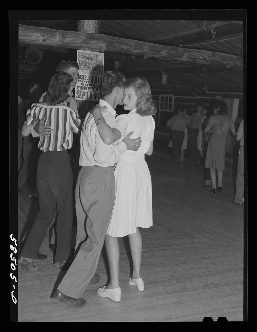 Dancing Saturday night in Birney, Montana. Sourced from the Library of Congress.