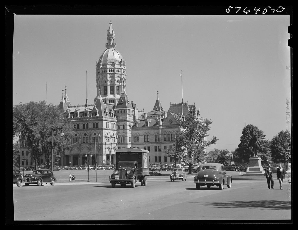State capitol building. Hartford, Connecticut. Sourced from the Library of Congress.