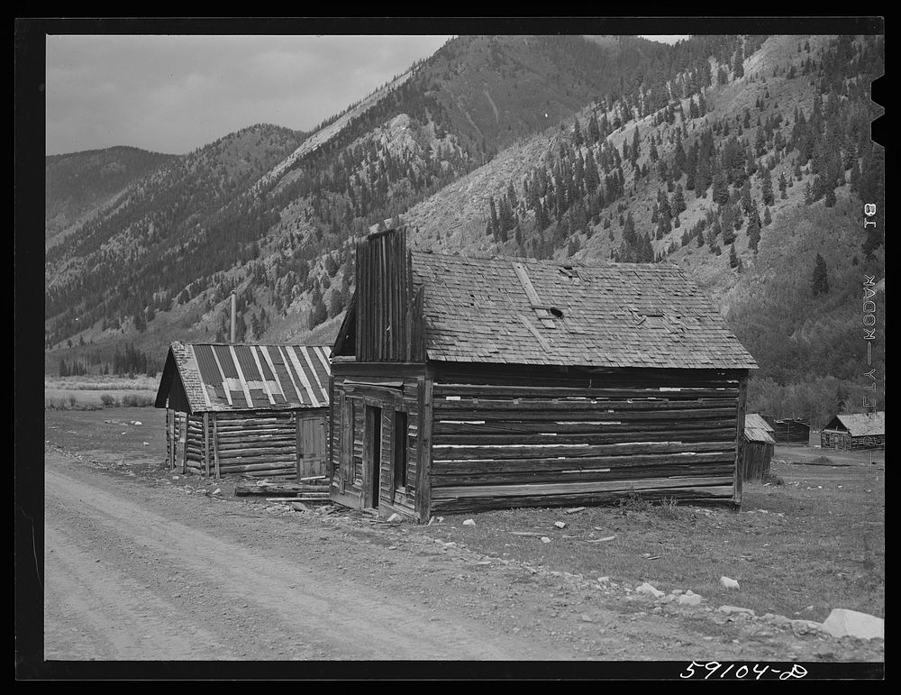 Ghost mining town. Ashcroft, Colorado. Sourced from the Library of Congress.