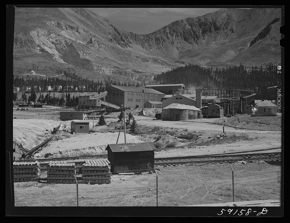 Molybdenum Company mine. Climax Colorado. Sourced from the Library of Congress.