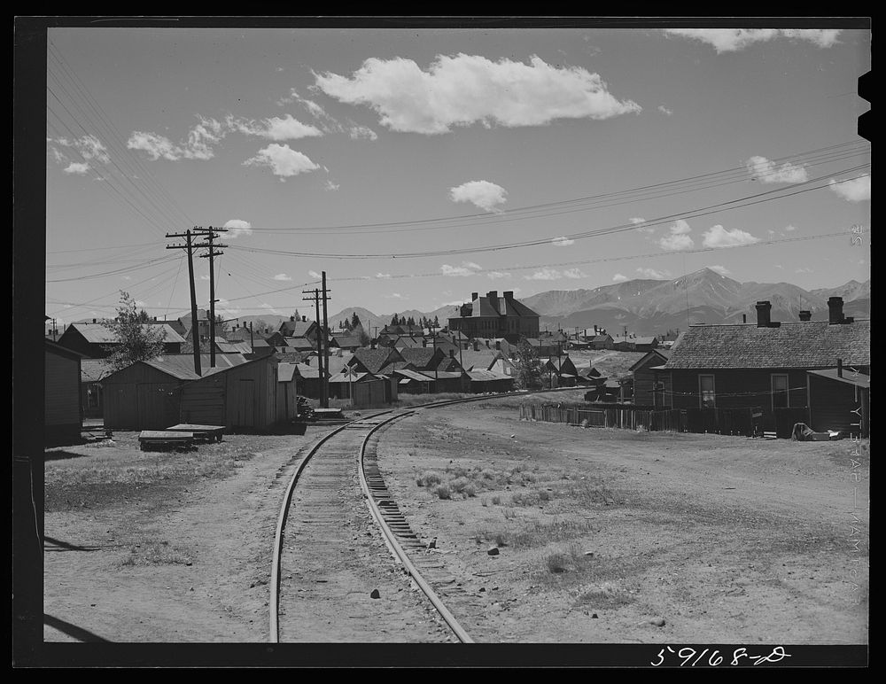 [Untitled photo, possibly related to: Old mining town. Leadville, Colorado]. Sourced from the Library of Congress.