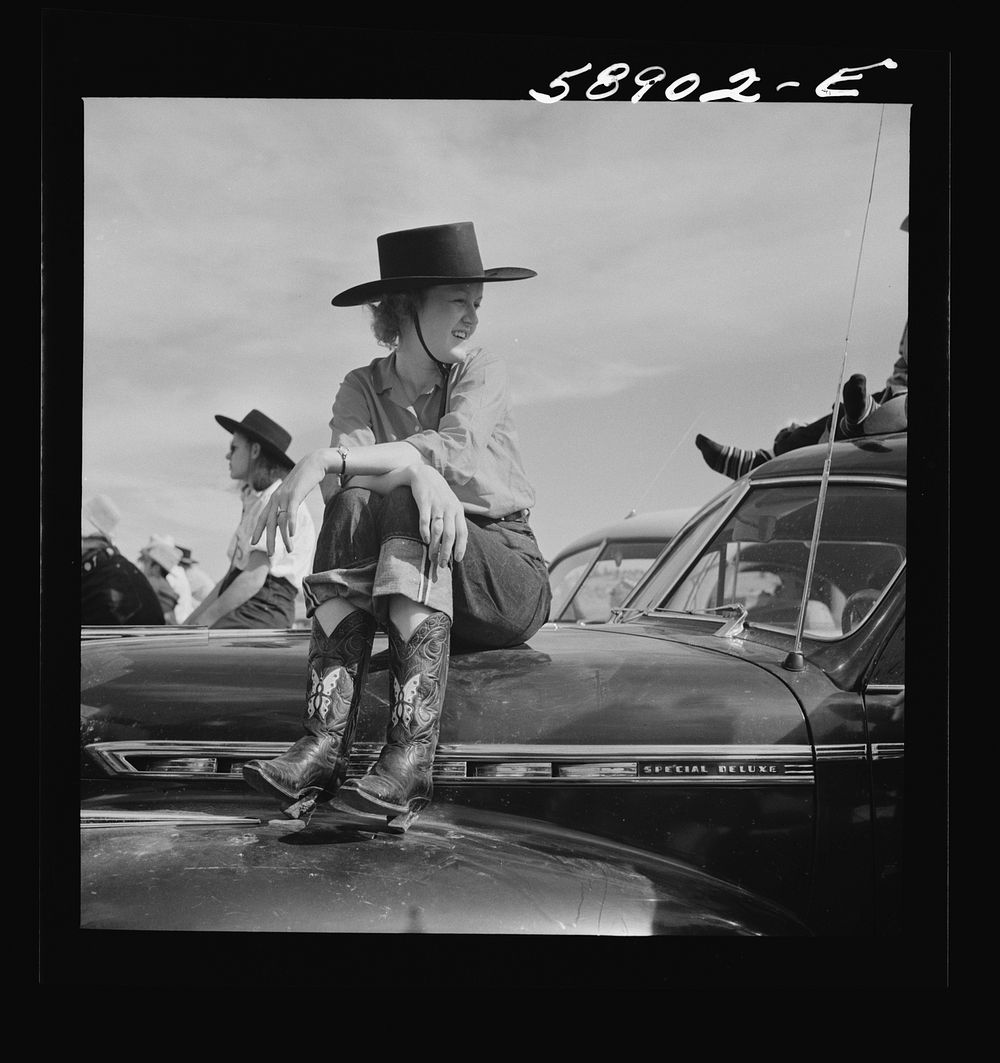 Dude at rodeo.  Ashland, Montana.. Sourced from the Library of Congress.