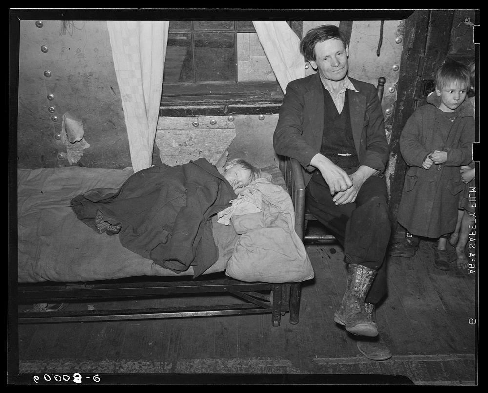 [Untitled photo, possibly related to: The Blizzard family, residents of coal mining town. Kempton, West Virginia]. Sourced…