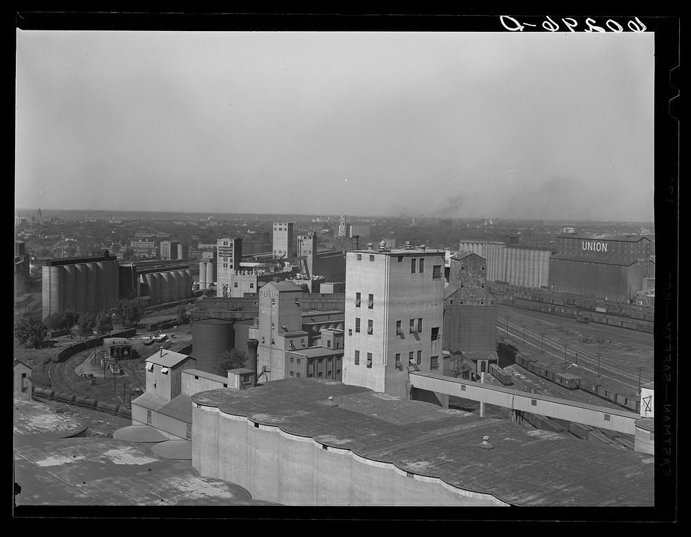 [Untitled photo, possibly related to: Spencer-Kellogg Company, manufacturers of linseed oil. Minneapolis, Minnesota].…