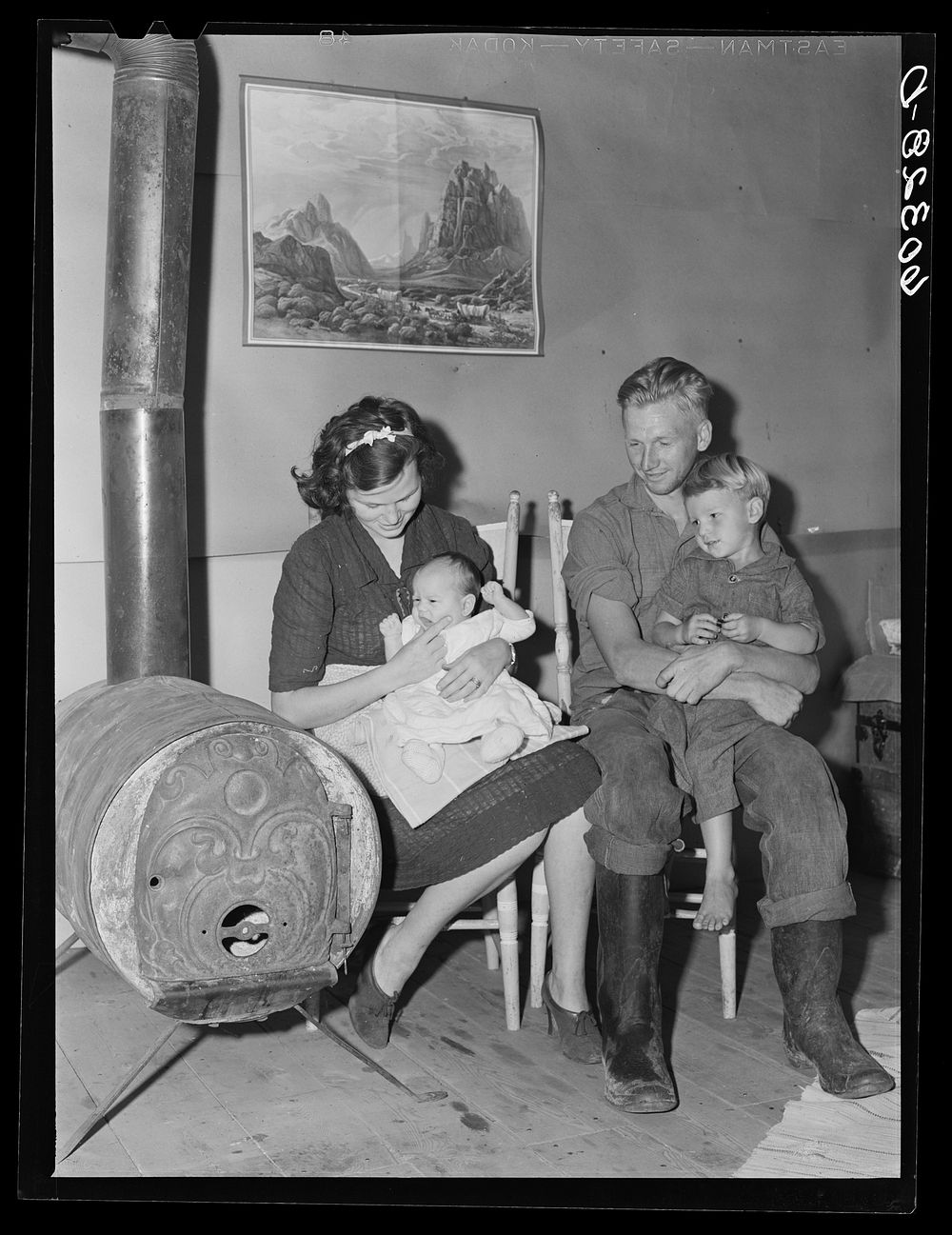 Rehabilitation borrower and his family. Chippewa County, Wisconsin. Sourced from the Library of Congress.