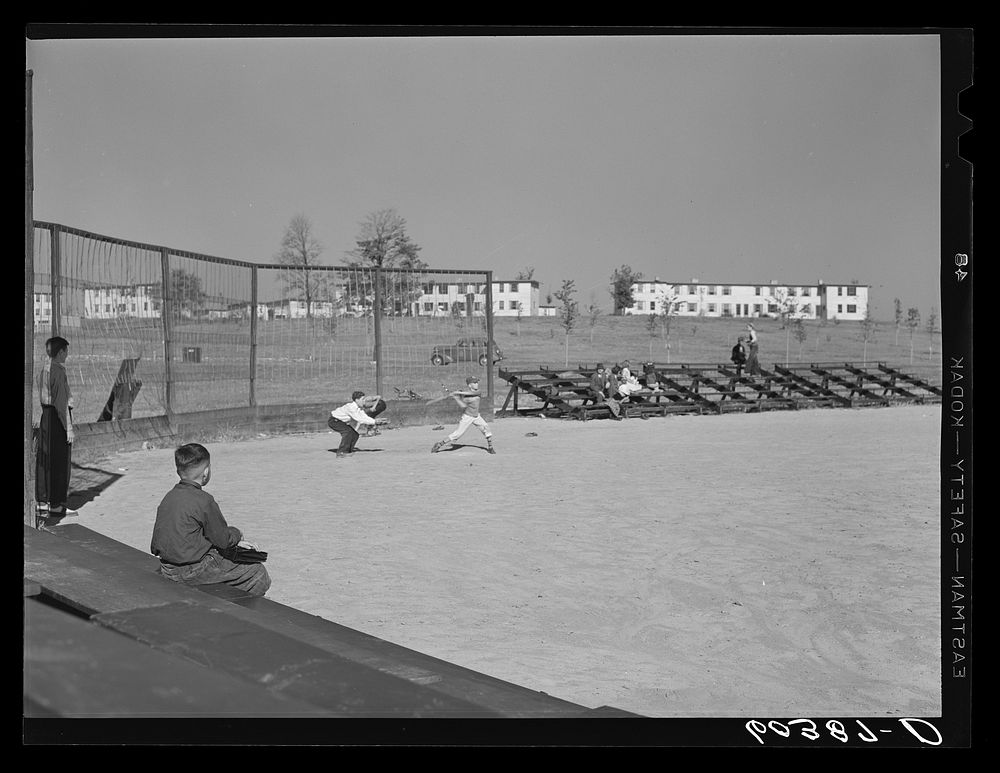 Baseball game. Greenhills, Ohio. Sourced from the Library of Congress.