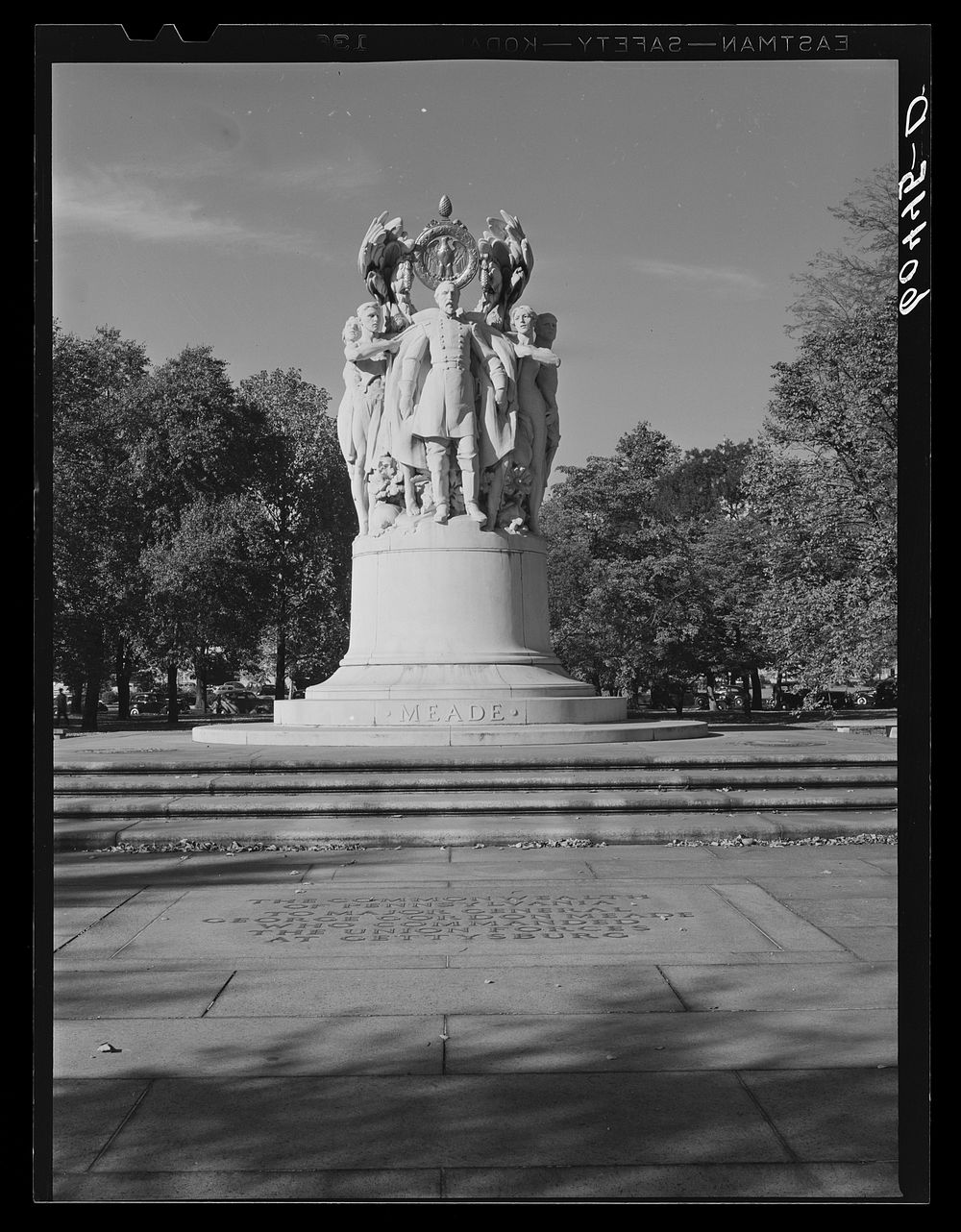 Monument to General Meade. Washington, D.C.. Sourced from the Library of Congress.