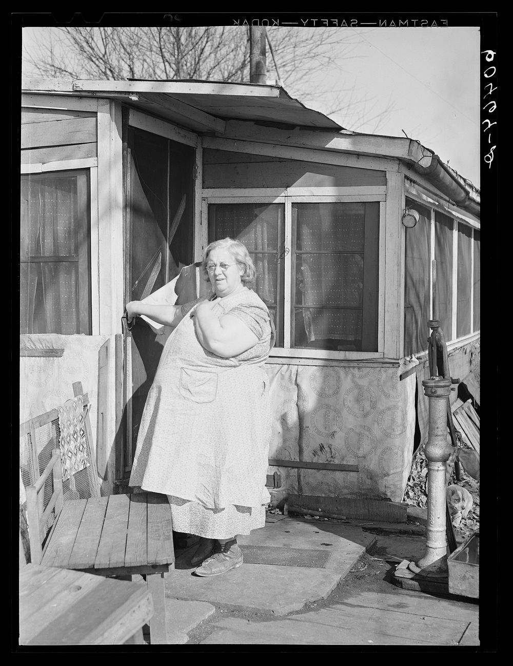 Resident of riverfront shacktown. Dubuque, Iowa. Sourced from the Library of Congress.