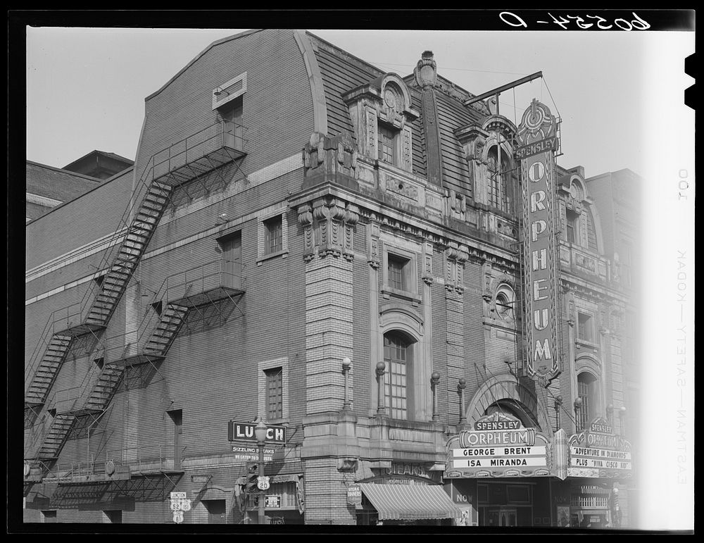 [Untitled photo, possibly related to: Old Orpheum theater. Dubuque, Iowa]. Sourced from the Library of Congress.