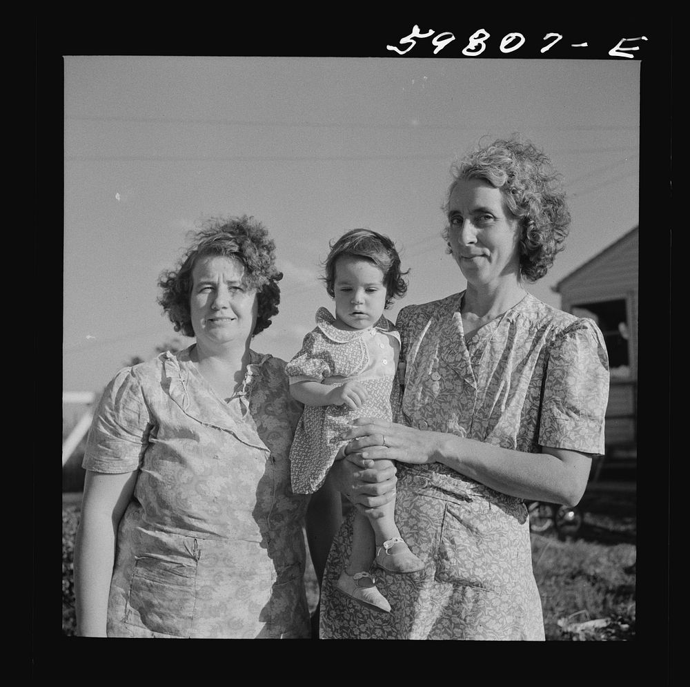 Wife and child of one of the members of the Two Rivers Cooperative Company, FSA (Farm Security Administration) project.…