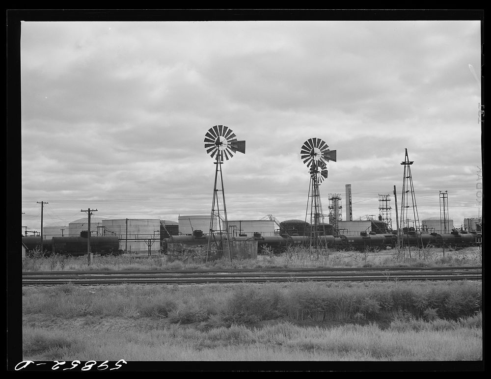 Derby oil company refinery. Wichita, Kansas. Sourced from the Library of Congress.