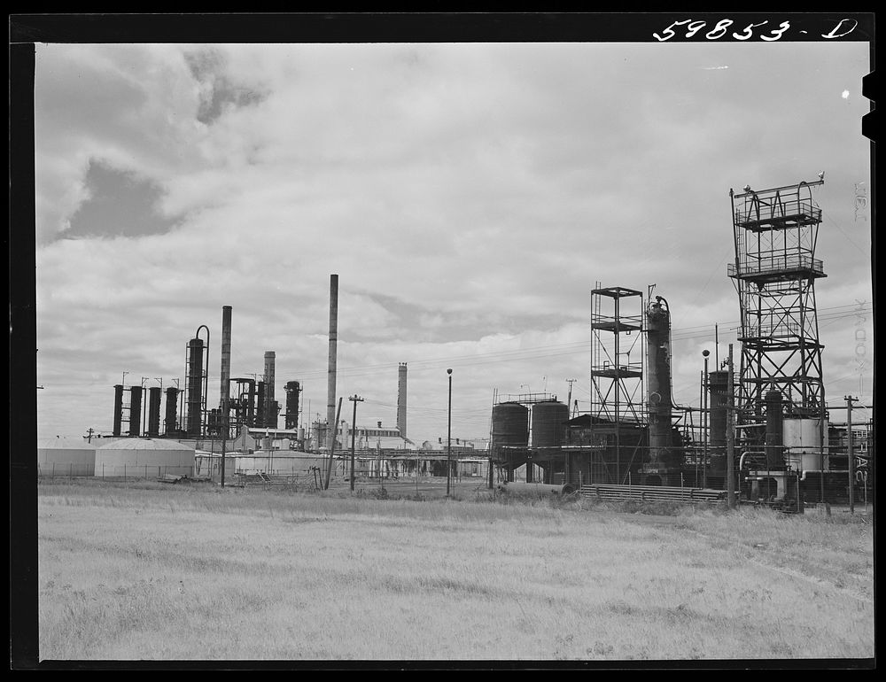 Derby oil company refinery. Wichita, Free Photo rawpixel