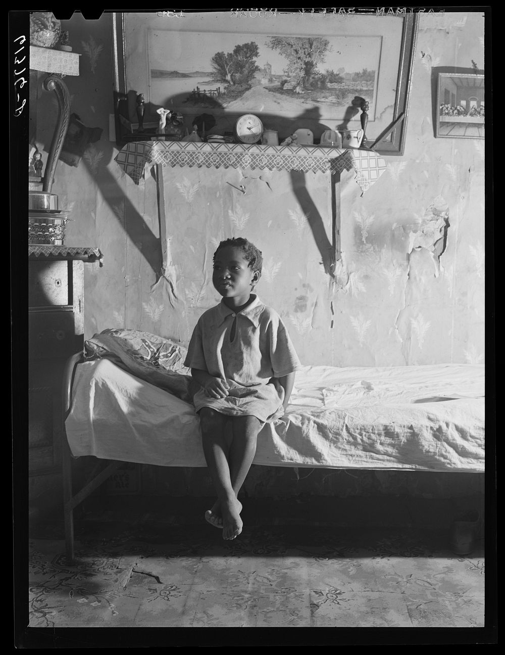 Daughter of Calip White, FSA (Farm Security Administration) borrower, near Scotland, Maryland, Saint Mary's County. Sourced…