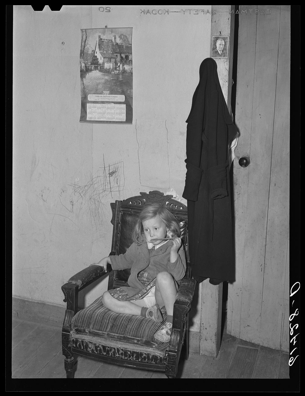 Child of Lansing family, FSA (Farm Security Administration) borrowers. Ross County, Ohio. Sourced from the Library of…