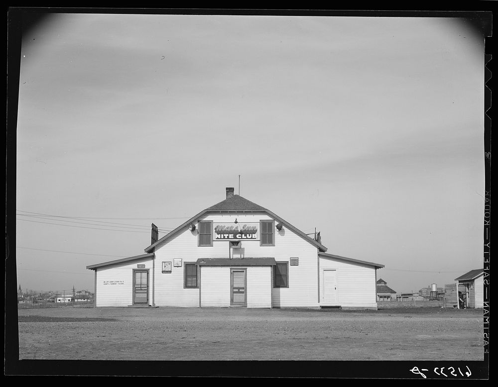 Night club outside Devil's Lake, North Dakota. Sourced from the Library of Congress.
