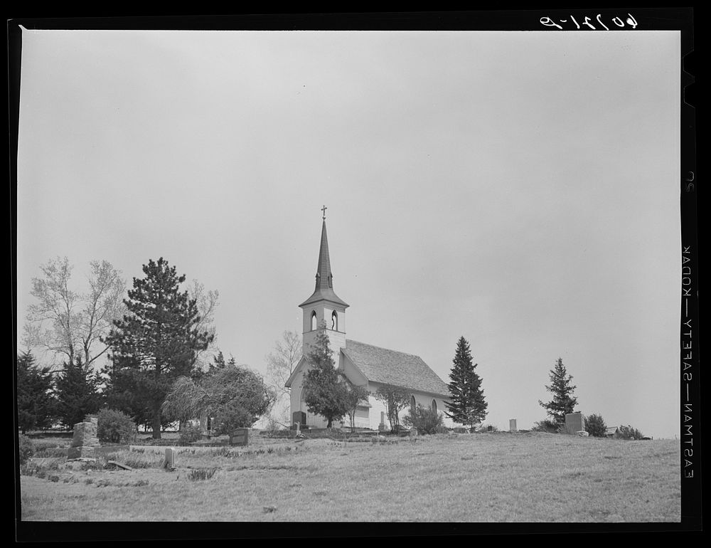 Country church. Monona County, Iowa. Sourced from the Library of Congress.