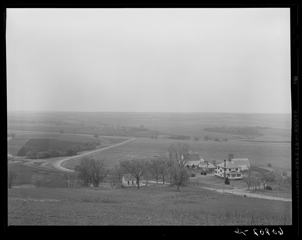 Western Iowa farmland. Monona County, Iowa. Sourced from the Library of Congress.