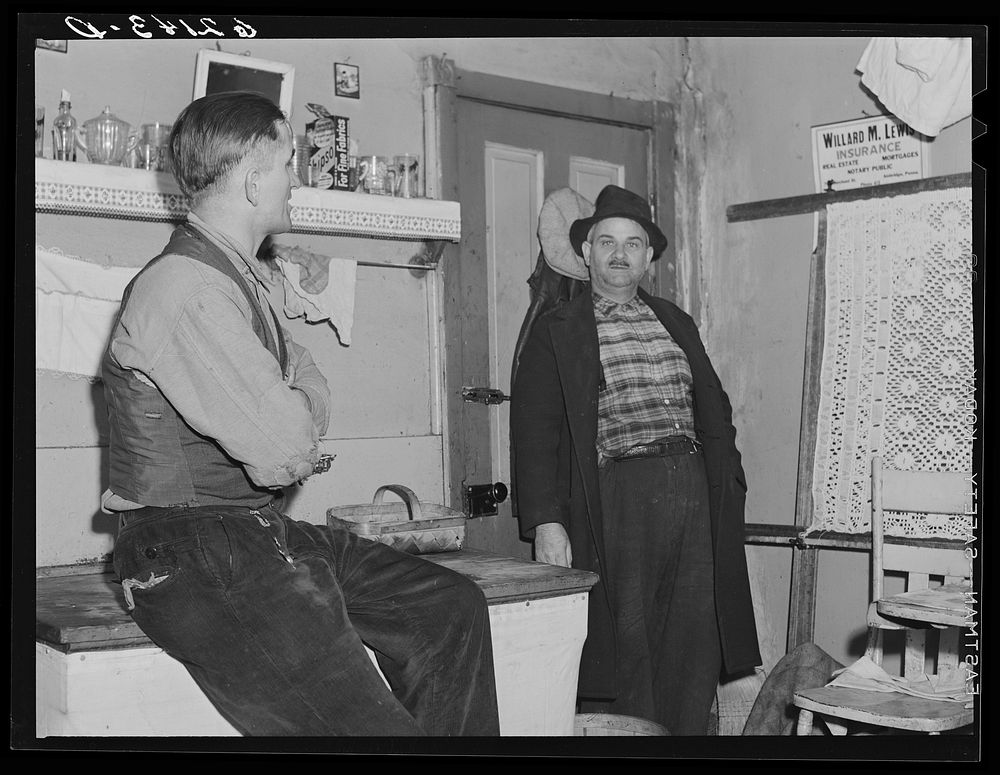 [Untitled photo, possibly related to: Unemployed steelworker. Ambridge, Pennsylvania]. Sourced from the Library of Congress.