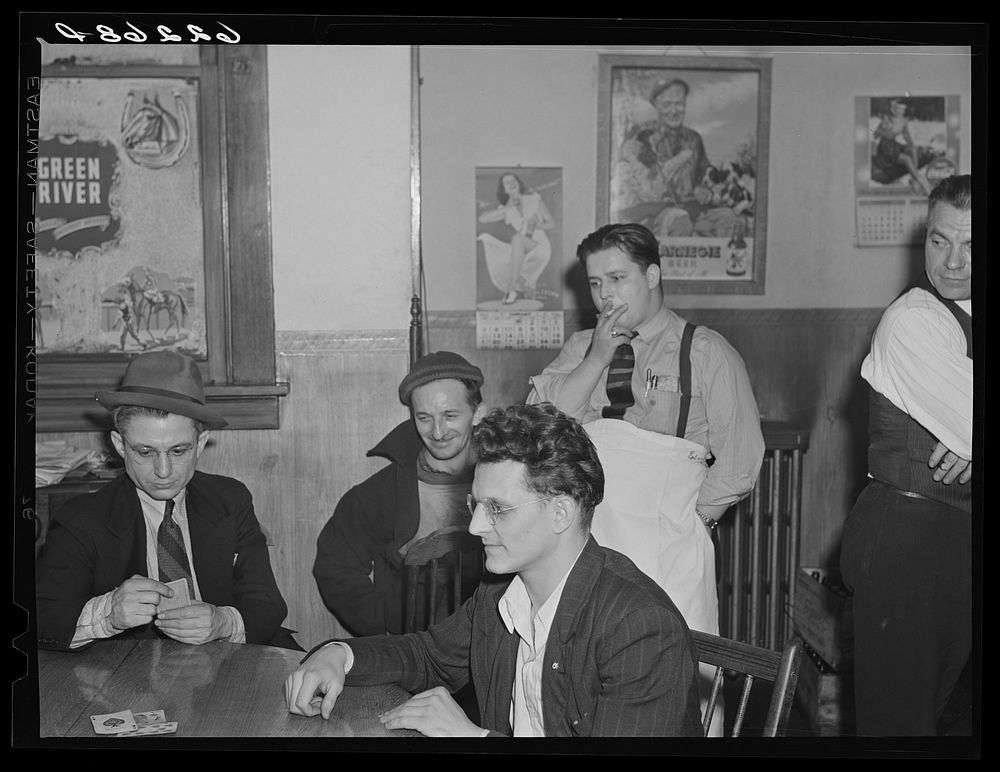 [Untitled photo, possibly related to: Bartender at Czecho-Slovak Dramatic Club. Ambridge, Pennsylvania]. Sourced from the…