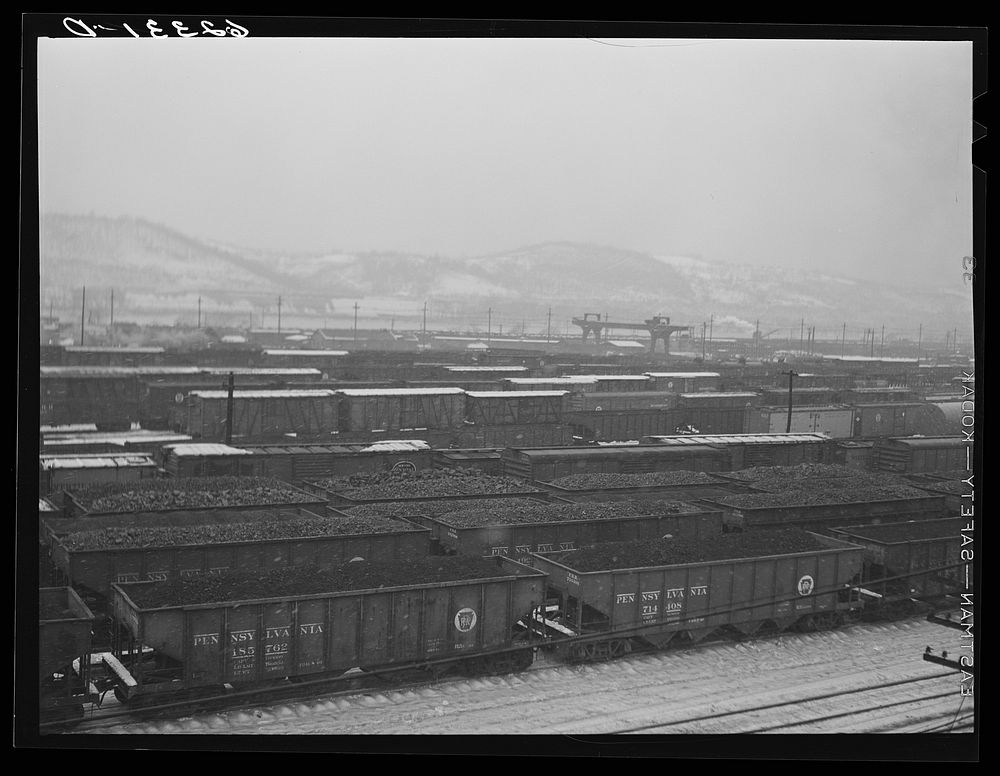 Railroad yards. Conway, Pennsylvania. Sourced from the Library of Congress.