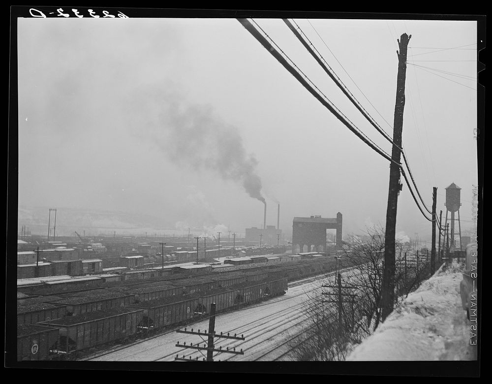 Freight yards. Conway, Pennsylvania. Sourced from the Library of Congress.