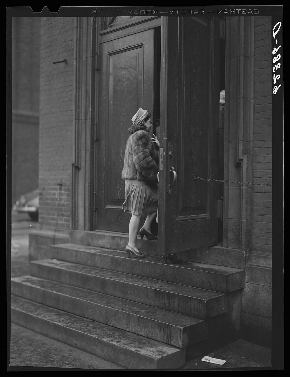 [Untitled photo, possibly related to: Going to mass. Pittsburgh, Pennsylvania]. Sourced from the Library of Congress.