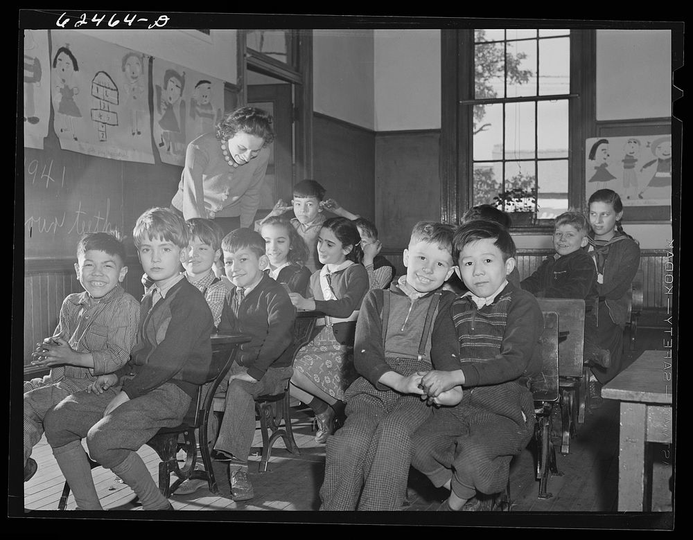 [Untitled photo, possibly related to: First grade, public school. Norfolk, Virginia]. Sourced from the Library of Congress.