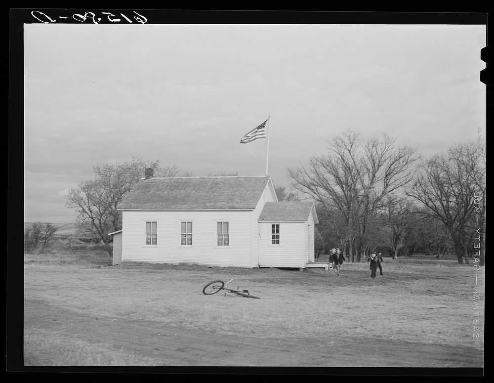 [Untitled photo, possibly related to: School. Burlington project, North Dakota]. Sourced from the Library of Congress.