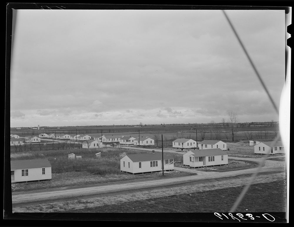 Morehouse group labor homes, New Madrid County, Missouri. Sourced from the Library of Congress.