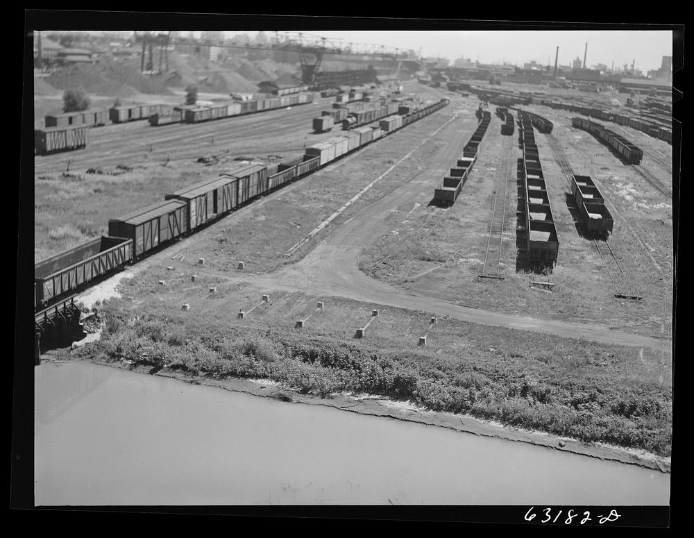 [Untitled photo, possibly related to: Railroad yards. Milwaukee, Wisconsin. All time records for amount of freight in yards…