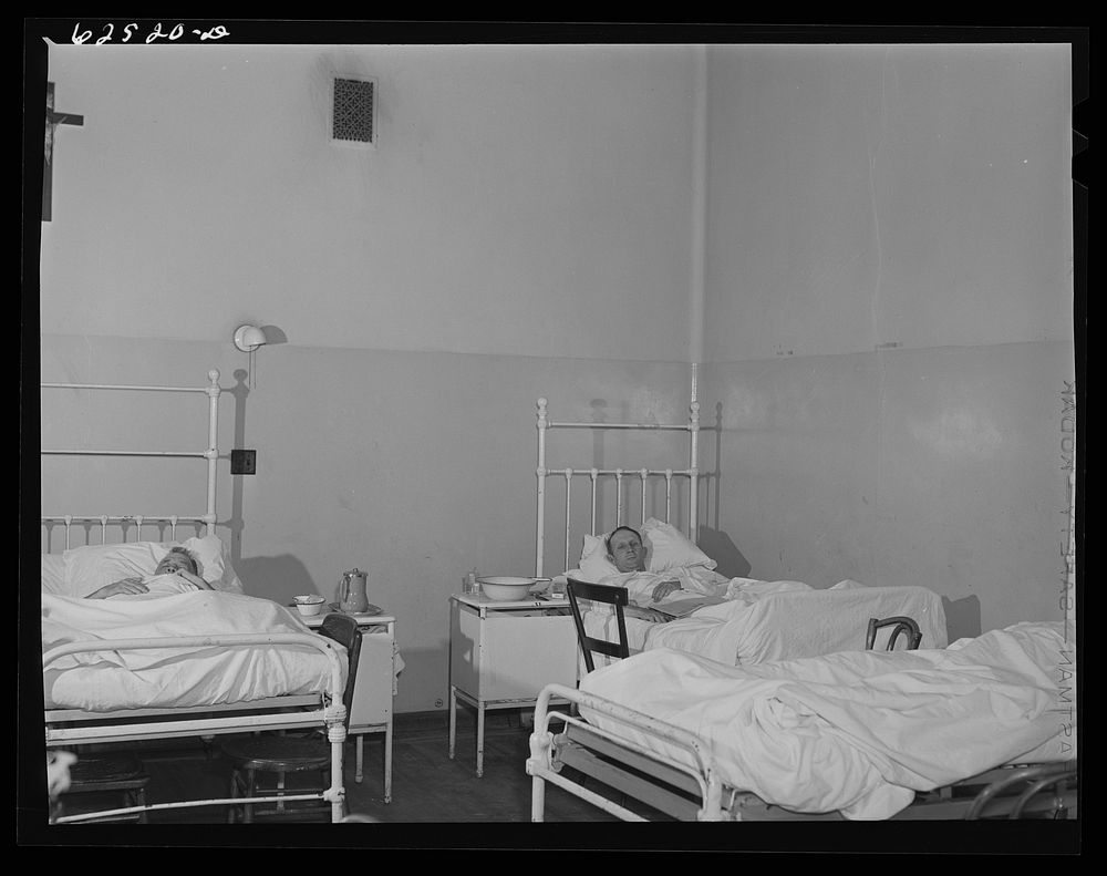 [Untitled photo, possibly related to: Charity ward. Saint Vincent's Hospital. Norfolk, Virginia]. Sourced from the Library…