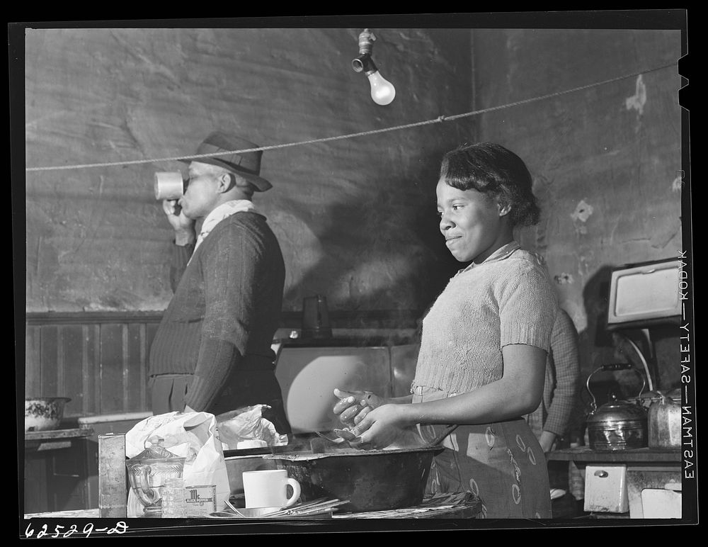 [Untitled photo, possibly related to: Kitchen in house which rents for sixteen dollars per month.   district. Norfolk…