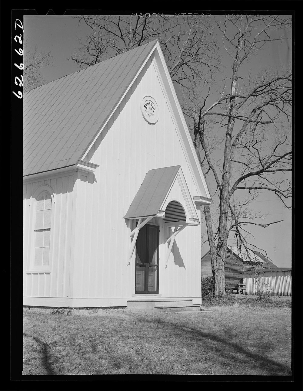 [Untitled photo, possibly related to: Episcopal church. King William County, Virginia]. Sourced from the Library of Congress.