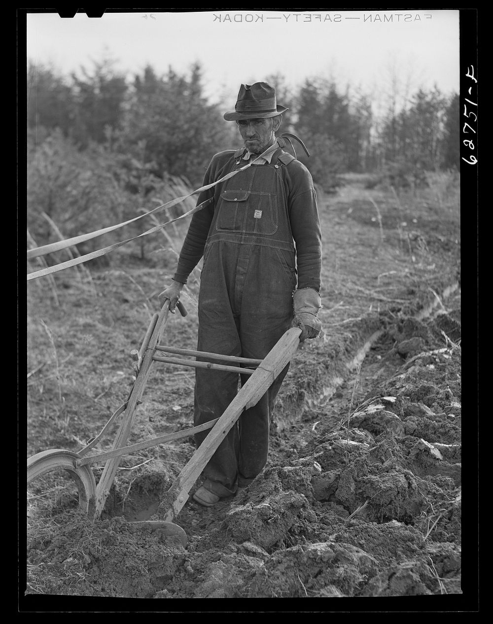 Farmer plowing cut-over land. Roanoke County, Virginia. Sourced from the Library of Congress.