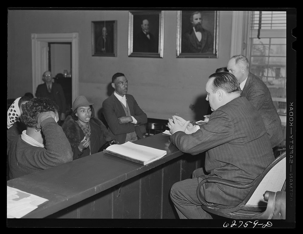 Court day. Rustburg, Virginia. Sourced from the Library of Congress.