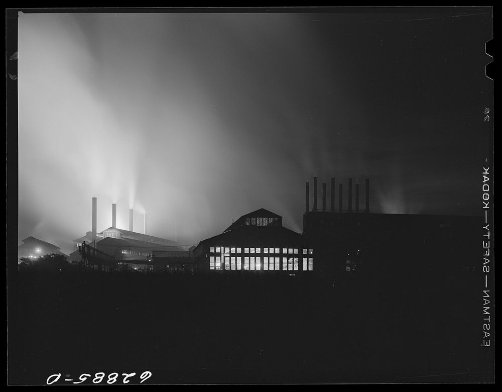 [Untitled photo, possibly related to: Jones Laughlin steel company. Pittsburgh, Pennsylvania]. Sourced from the Library of…