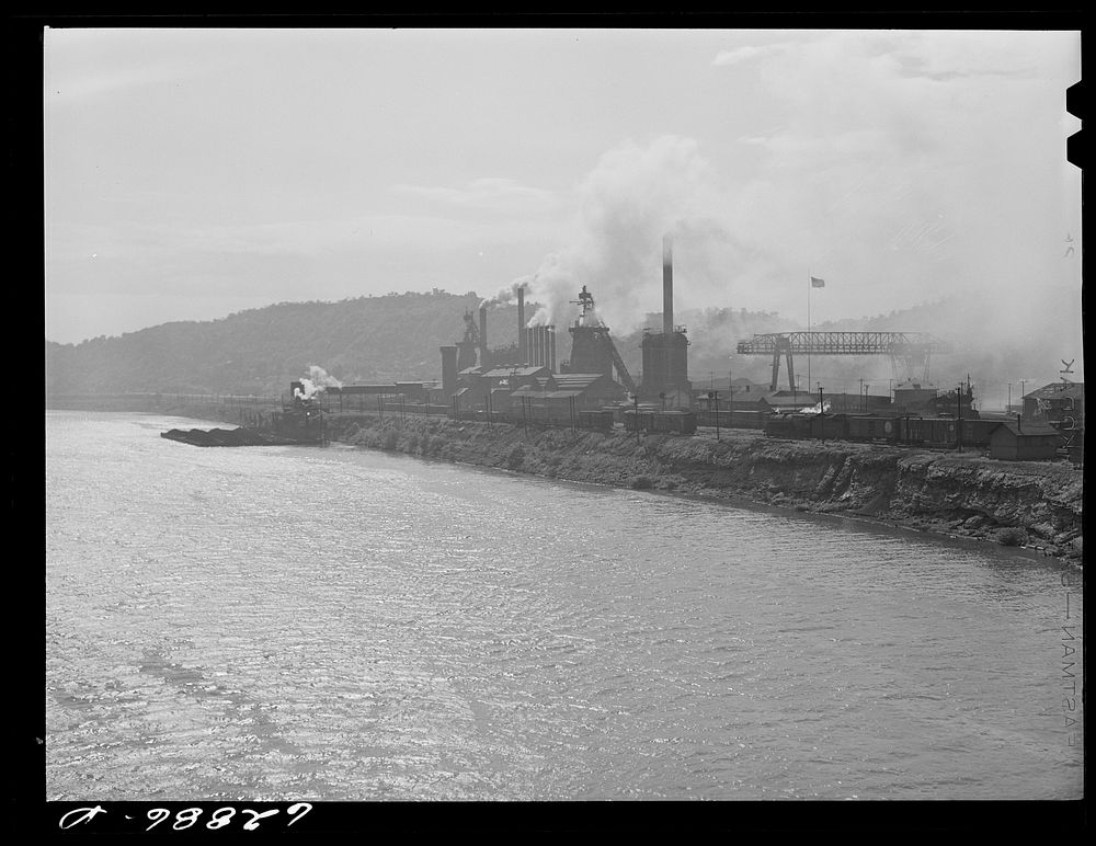 [Untitled photo, possibly related to: Carnegie-Illinois steel company. Etna, Pennsylvania]. Sourced from the Library of…