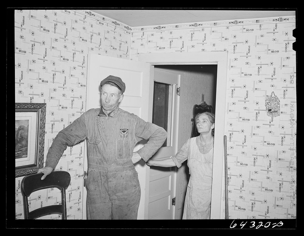 [Untitled photo, possibly related to:  Bates County Relocation Project, Missouri. Mr. and Mrs. Green, formerly hill farmers…