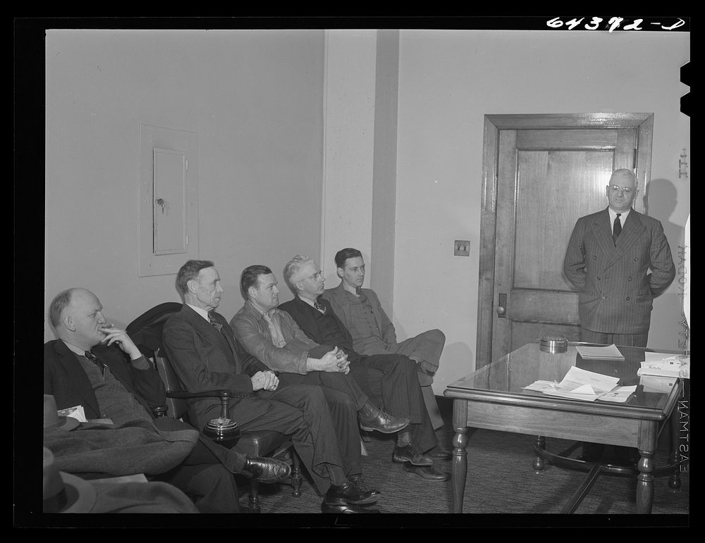 [Untitled photo, possibly related to: Athens, Ohio. Meeting of the utilities division of the civilian defense council].…
