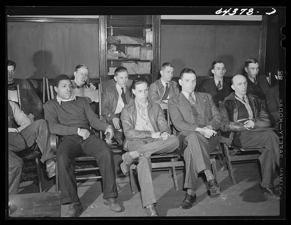 [Untitled photo, possibly related to: Portsmouth, Ohio. "Hams" (amateur radio operators) of Portsmouth and vicinity meeting…