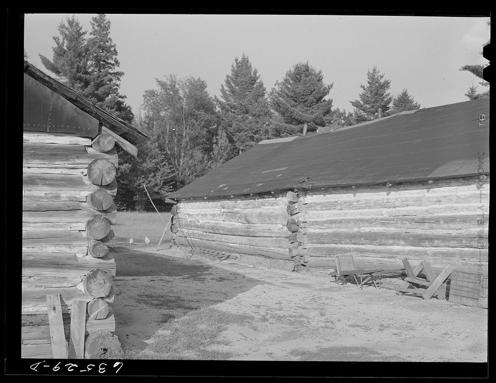 Deserted lumber camp. Ontonagon County, Michigan. Sourced from the Library of Congress.