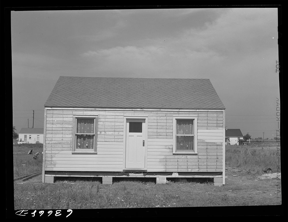 Newly built house on outskirts of Detroit, Michigan. Sourced from the Library of Congress.
